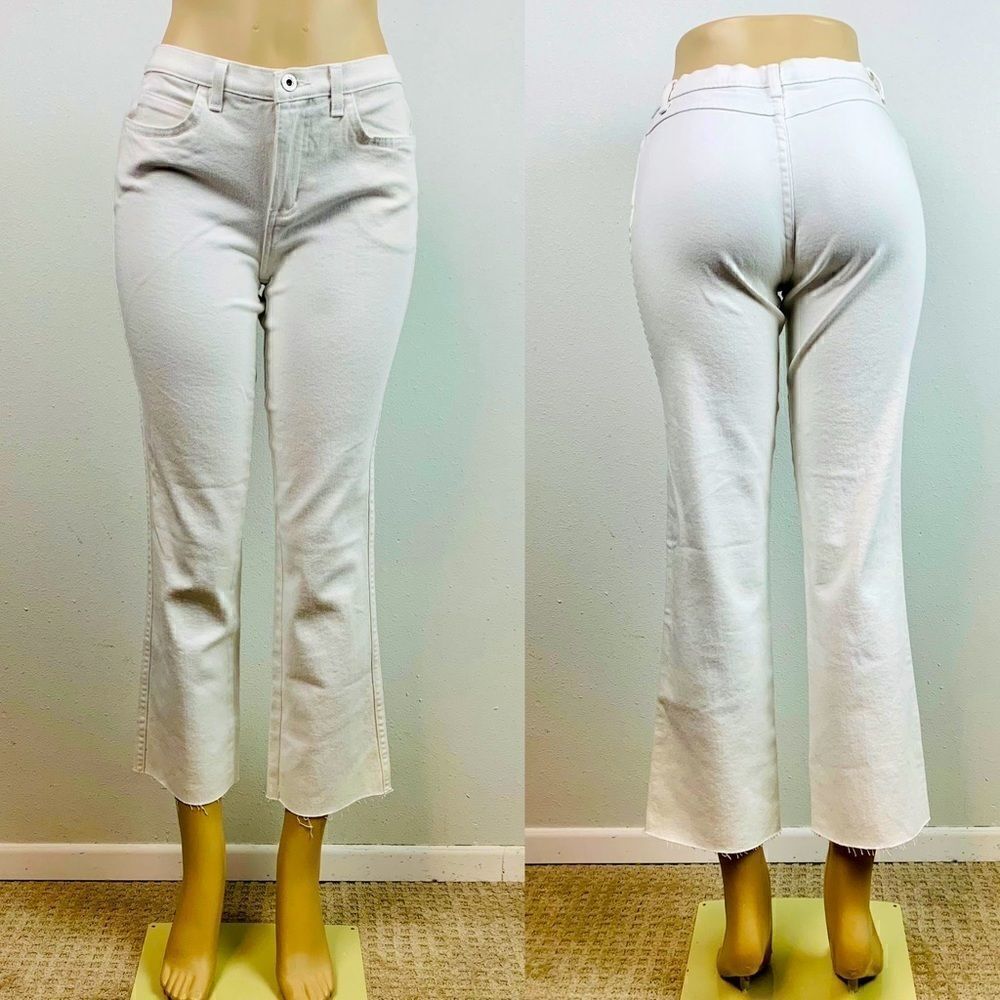 Y2K London Jean Cropped Straight Leg Denim Jean